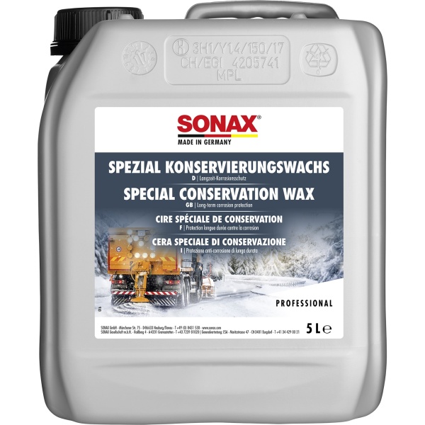 Sonax Special Conservation Wax Ceara Speciala Pentru Protectie 5L 485505